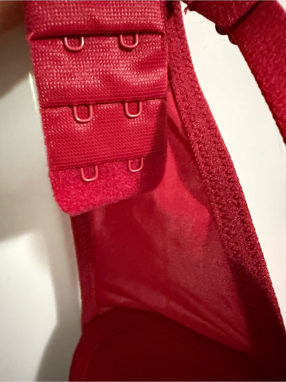 47. La SENZA Red Lace Push-Up Bra with Adjustable Straps 34B - Picture 6 of 9